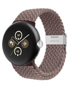 lot 35224 image: Stretchy Braided Bands Compatible with Google Pixel Watch 4 3 41mmPixel Watch 2 BandGoogle Pixel Watch Band - Upgraded Connector - Elastic Nylon Breathable Sport Straps for Women Men (Smoky Purple) - Retail $10
