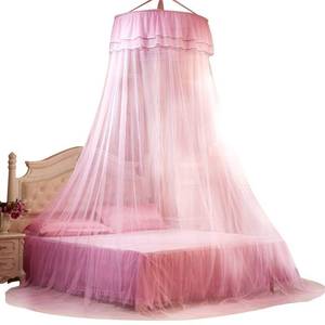 lot 35250 image: Princess Bed Canopy for Girls - Breathable Bed Canopy Curtain, Lace Style Mosquito Net Bed Curtain Netting, for Twin Full Queen King Bed(#4) - Retail $22