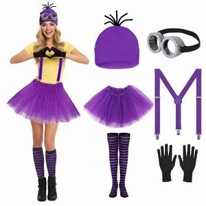 lot 35301 image: 6Pcs Purple Halloween Costume for Women - Costume Accessory Set Cosplay