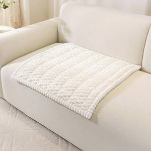 lot 35303 image: Chair Cover for Dogs, Couch Arm Cover, Sofa Headrest Covers Pet Friendly, Thick Soft Sofa Slipcovers Cushion Protector for Recliner Loveseat Leather L Shaped Sofa (27.6 x 27.6, White) - Retail $26