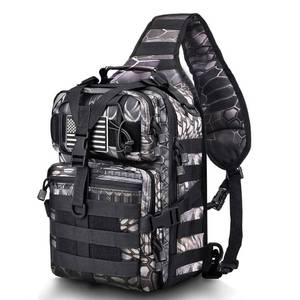 lot 35350 image: Tactical Sling Bag Pack Military Rover Shoulder Sling Backpack EDC Molle Assault Range Bag - Retail $27