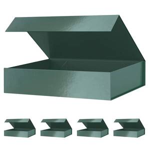 lot 35387 image: JINGUAN Green Gift Boxes 11x7.8x2.3 Inches, Shirt Gift Boxes for Presents Magnetic Closure for Clothes (5 Pack)
