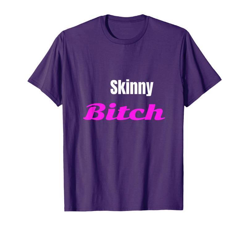 lot 51788 image: Adult Skinny Bitch Funny T-shirt T-Shirt - M - Retail $18