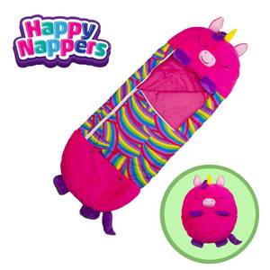 lot 26470 image: Happy Nappers Pillow & Sleepy Sack Medium - Pink Unicorn BeeBee - 54 x 20, 2-in-1 Plush Animal Opens Into Sleeping Bag, Soft Play & Nap Character, Kids 3 - Retail $55