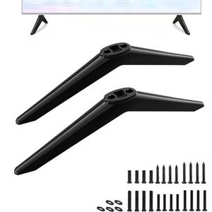lot 26490 image: TV Stand for Westinghouse Roku TV Legs, TV Stand Legs for Compatible with Holes Center Distance 1.3cm0.51inch - 2.4cm 0.94inch, Please Measure Distance Between TV Bottom Two Holes, Black