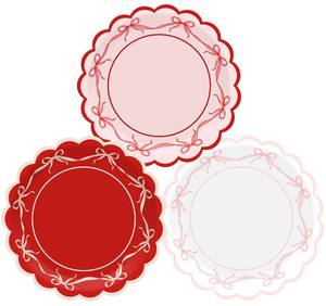 lot 32692 image: GreenPine Bow Paper Plate Bachelorette Decorations Bow Theme Birthday Party, Red Pink White 9 Inch Tableware Dinner Plate, Bridal Engagement Decor, Girl Baby Shower Table Supplies, 38Pcs - Retail $18