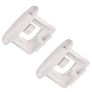lot 40343 image: Dishwasher Upper Rack Slide End Cap Compatible With GE & Hotpoint Dishwashers - Repalces AP4484666, 1556527, WD12X0344, WD12X10238, WD12X344, WD30X97 (Pack 2) - Retail $7