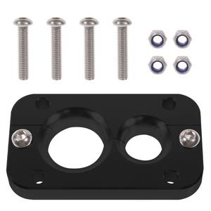 lot 40365 image: Firewall Pass Through Bracket Replace 01232023 for Holley Terminator X Max, Bulkhead Wiring Harness, Eliminate Grommets in Firewall (Black) - Retail $19