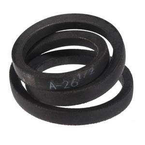lot 40367 image: uxcell A26 12 Classic Wrapped V-Belt, 28 Outside Circumference Wrapped Industrial Rubber V-Belt A Profile V-Belt for Industrial Machinery Equipment, Black - Retail $6