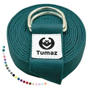 lot 40369 image: Tumaz Yoga StrapStretch Bands 15 Colors, 6810 Feet Options with Extra Safe Adjustable D-Ring Buckle, Durable and Comfy Delicate Texture - Best for Daily Stretching, Physical Therapy, Fitness - Retail $8