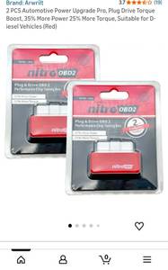 lot 40382 image: Nitro OBD2 Performance Chip Tuning Box - Retail $25