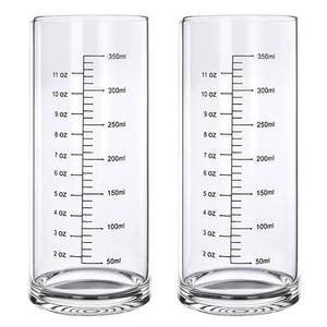 lot 49346 image: Graduated Glass Cup With High And Low Temperature Resistance,Measuring Cup,Breakfast Milk Drinking Cup