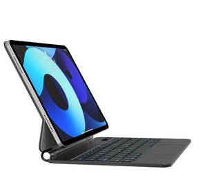 lot 49356 image: Emoonland Keyboard Case for iPad Air 11-inch (M3 2025M2 2024) & iPad Pro 11 inch 4th3rd2nd1st & 10.9 iPad Air 5th4th Generation - Magic-Style Magnetic Keyboard with Trackpad, Auto SleepWake up - Retail $80