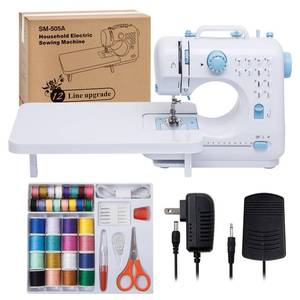 Sewing Machine for Beginners with Extension Table Portable Mini Sewing Machines Kit Supplies 12 Built-in Stitches with Needles Assorted Thread Kit Starter Kit Easiest for Adult and Kids - Retail: $68