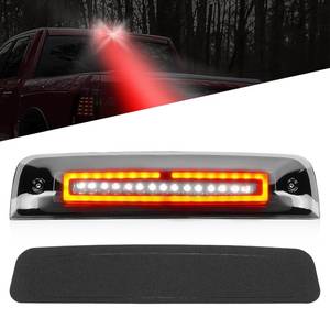 lot 49374 image: Gubebaili LED Third 3rd Brake Light Fit for Dodge Ram 1500 2009-2017, for Dodge Ram 2500 3500 2010-2017, Center High Mount Stop Light Rear Cargo Lamp (Smoke) - Retail $28