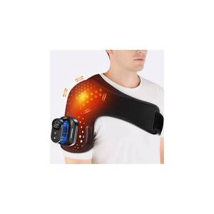 Shoulder Heating Pad with Massager, Shoulders Massager with Heat, Portable Shoulder Brace with Magnetic Detachable Remote Control, 5 Heat & 5 Vibration Modes, Adjustable Size for Men and Women - Retail: $90