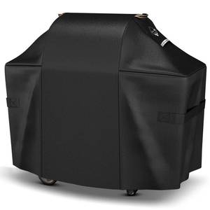 lot 49408 image: Ultimate Durable Grill Cover for Weber Genesis 300 & Genesis II 300 Series Grills,Heavy Duty Waterproof Rip-Proof 58 BBQ Cover,Fade Resistant 7130 Gas Grill Cover with Strap for Weber 3 Burner Grill - Retail $29
