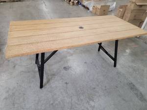 4 ct. Modern Charcoal Wood Dining Table FRD600 - 4 count Factory Sealed