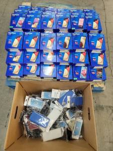 lot 53419 image: Trac Phones Android based Smartphones - 54 ct Phone Count - HeadphonesChargersCases