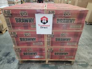 lot 56752 image: Brawny Paper Towels  Family Rolls 3 ply - 192 rolls