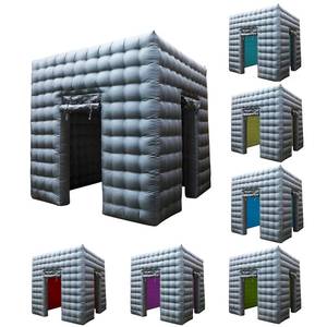 Inflatable Photo Booth 2 Doors,Xmaybang Large Inflatable Tent (9.2 X 9.2 Ft) with Led Lights,Use in Advertising, Bars, Events, Trade Shows, Photo Booth Companies - Retail: $220
