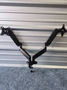 lot 102 image: Dual Monitor Desk Mount Arm Stand - Retail $45