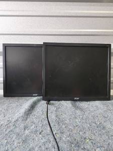 lot 157 image: Two Acer V176L LCD Monitors - No Cords Or Stands - Retail $35