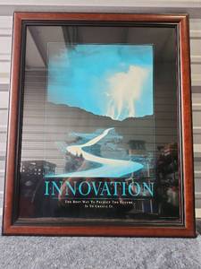 lot 164 image: Framed Innovation Motivational Office Print - 28 x 34 - Retail $45
