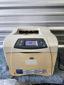 lot 173 image: HP LaserJet 4350n Network Printer - Powers On - Retail $150