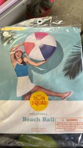 Sun Squad Inflatable Beach Ball 25 inch