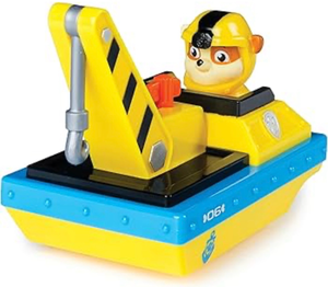 lot 42587 image: Paw Patrol Swimways Rubble Rescue Boat Toy