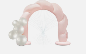 lot 42593 image: Minnidip Tufted Blush Twist Pearl Garland Sprinkler