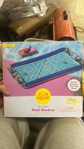 lot 42642 image: Sun Squad Inflatable Pool Hockey Game Set