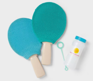 lot 42645 image: Sun Squad Paddle Bubbles Set - 4 Piece Summer Fun Kit