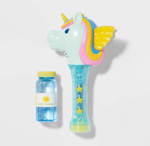 lot 42677 image: Unicorn Bubble Wand Set with Solution