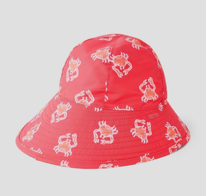 lot 42713 image: Cat & Jack Kids Coral Crab Print Bucket Hat