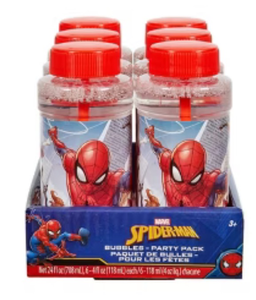 lot 43243 image: Spider-Man Party Pack Bubble Solution Set