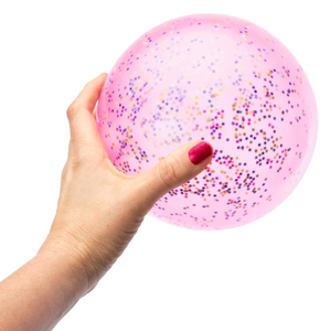 lot 43262 image: Two-Pink-Glitter Play Balls.
