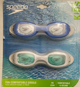 lot 43272 image: Speedo Kids Sonic Swimming Goggles 2-Pack