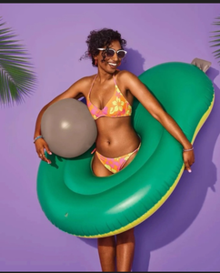 lot 43277 image: Sun Squad Giant Avocado Pool Float
