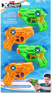 lot 43294 image: X-Shot Nano Drencher 4-Pack Water Pistols