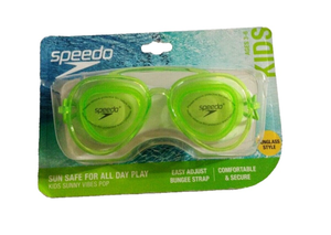 lot 43300 image: Speedo Kids Sunny Vibes Swimming Goggles - Neon Green