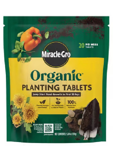 lot 43304 image: Miracle-Gro Organic Planting Tablets 20 Count