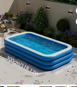 lot 43333 image: Family Size Inflatable Swimming Pool