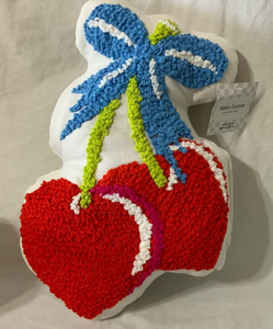 lot 43764 image: Cherry Hearts Decorative Throw Pillow