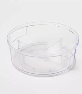 lot 17745 image: Plastic Lazy Susan Turn Table 11 - Brightroom�� Clear Pantry & Cabinet Organizer - Retail $0