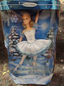 lot 112 image: Barbie as Snowflake in The Nutcracker Classic Ballet Series Doll Mattel 25642