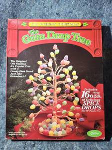 lot 212 image: Radko Gum Drop Tree Christmas Candy Display - Dont Eat The Gum Drops