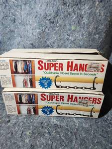 lot 221 image: Super Hangers Space Saving Closet Organizer Set - Lot of 4 Sets