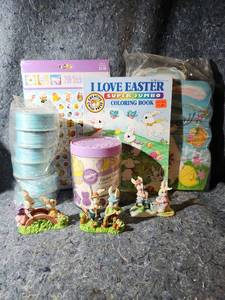 lot 255 image: Easter Bunny Figurines and Activity Set